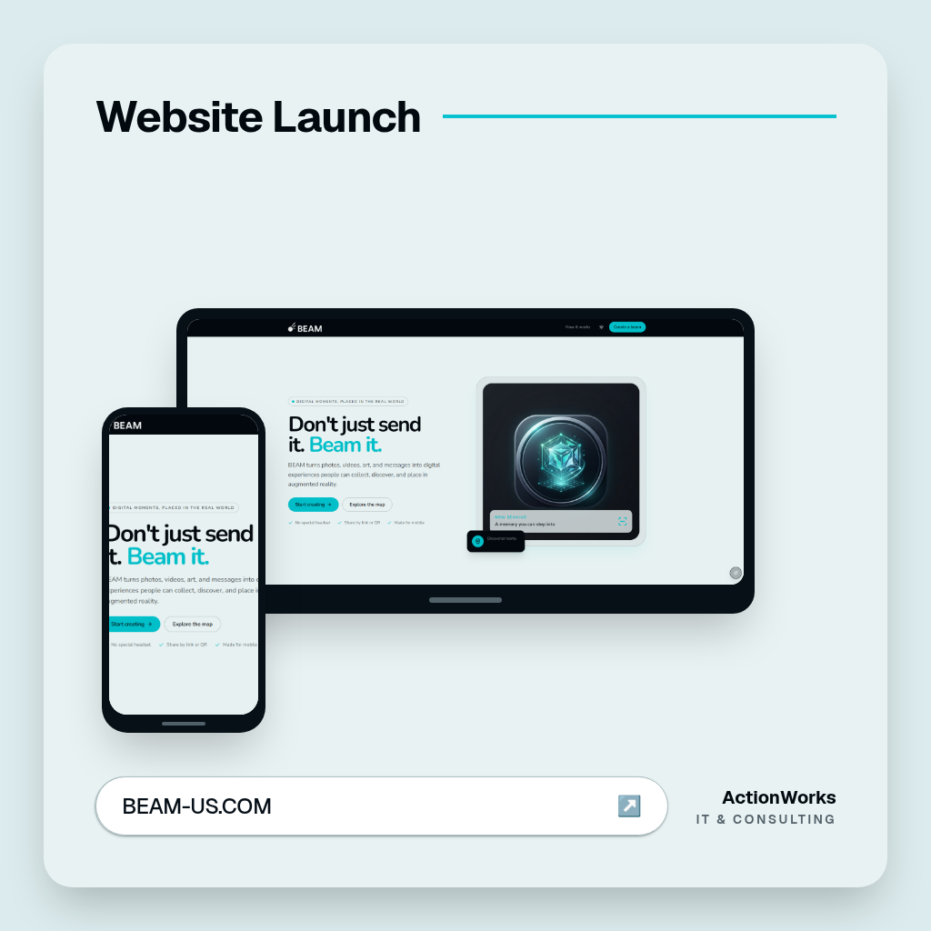 BEAM website showcase