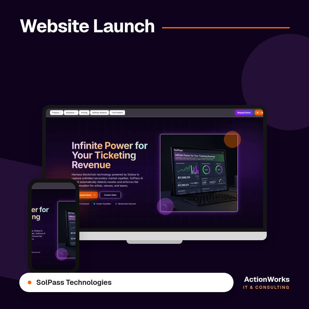 SolPass Technologies website showcase
